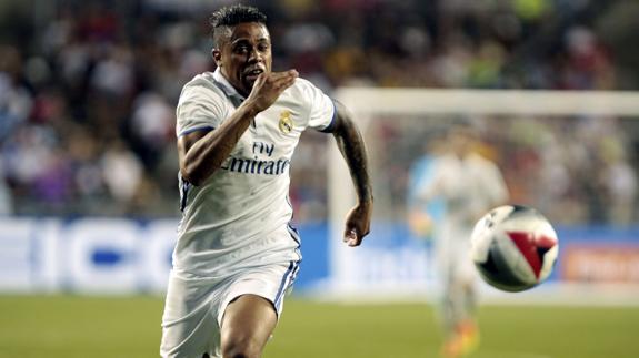 Mariano, durante un partido con el Real Madrid. 