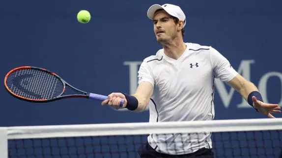 Andy Murray en su partido contra Paolo Lorenzi.