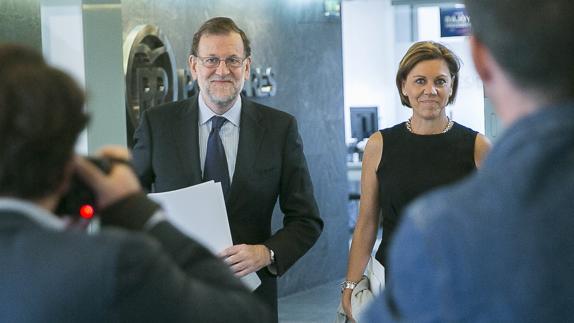 Rajoy y De Cospedal.