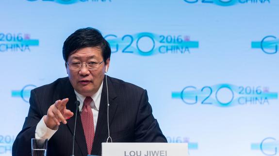 Ministro de Finanzas Lou Jiwei de China
