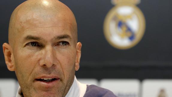 Zinedine Zidane, técnico del Real Madrid. 