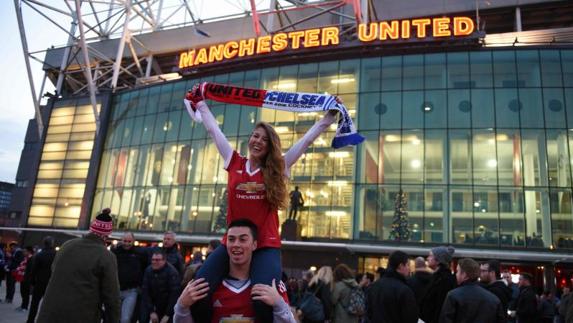 Aficionados del Manchester United. 