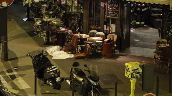 Uno de los lugares donde atentaron los terroristas del atentado de París, reivindicado por Dáesh.