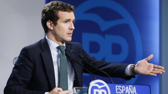 El vicesecretario de Comunicación del PP, Pablo Casado.