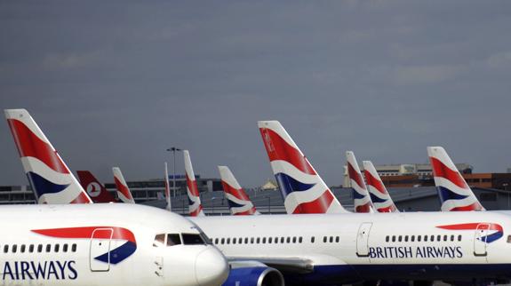 Los aviones de British Airways.