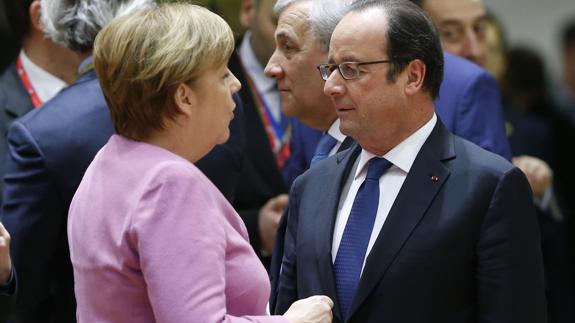 Angela Merkel y François Hollande han retomado la idea de una Europa a dos velocidades.