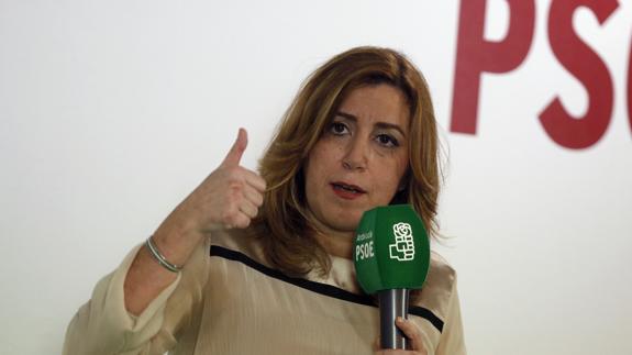 La presidenta de la Junta de Andalucía y secretaria general del PSOE-A, Susana Díaz.