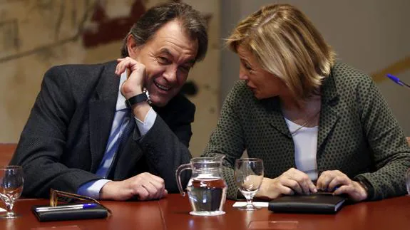 Artur Mas y Joana Ortega.