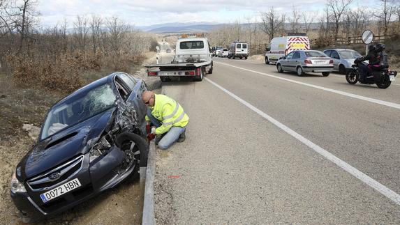 Un accidente de tráfico.