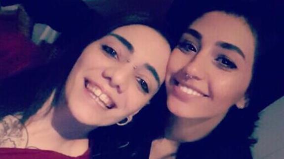 María Jimena Rico y su novia, Shaza, en una imagen difundida por la familia.