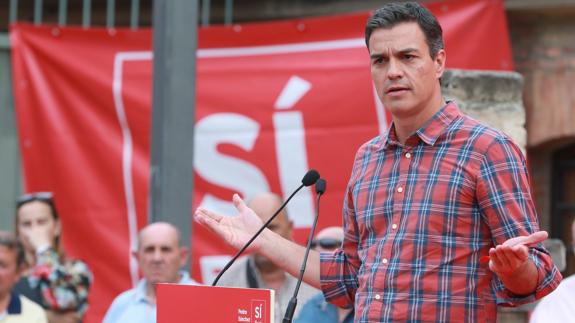 El candidato a la Secretaría General del PSOE, Pedro Sánchez.