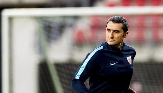 Ernesto Valverde, todavía como técnico del Athletic. 