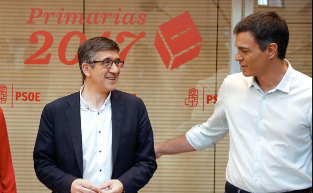 Patxi López y Pedro Sánchez.