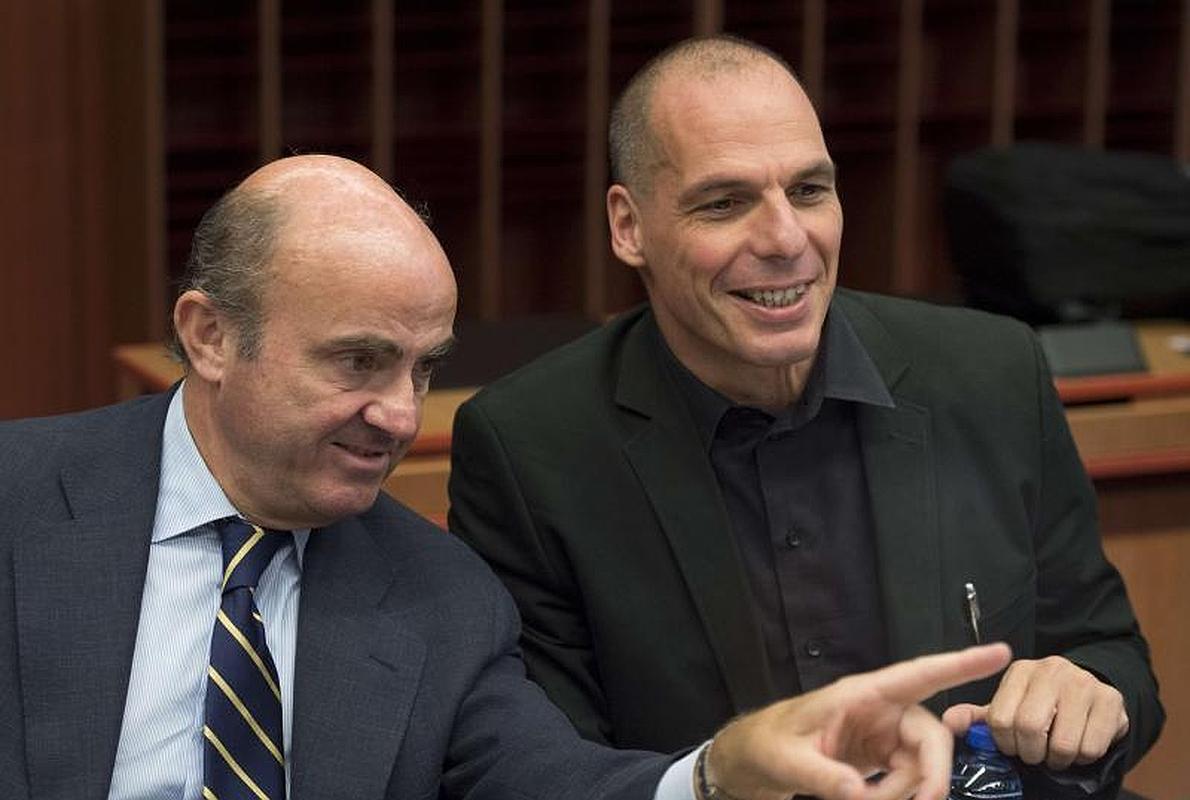 Christine Lagarde y Yanis Varoufakis. 