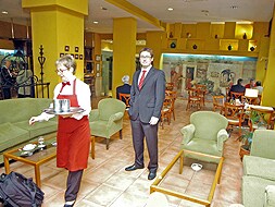 Jorge Gutiérrez del Río, en la cafetería del hotel Alcántara.|JORGE REY