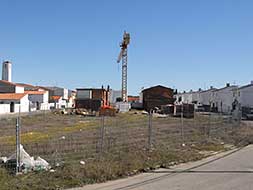 Vista de la construcción de una casas    en San Gil en una de las zonas de crecimiento actual. / PALMA