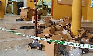 Imagen de los destrozos en el centro | P.F.