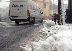 Nieve en Piornal esta mañana.:: Antonio Armero