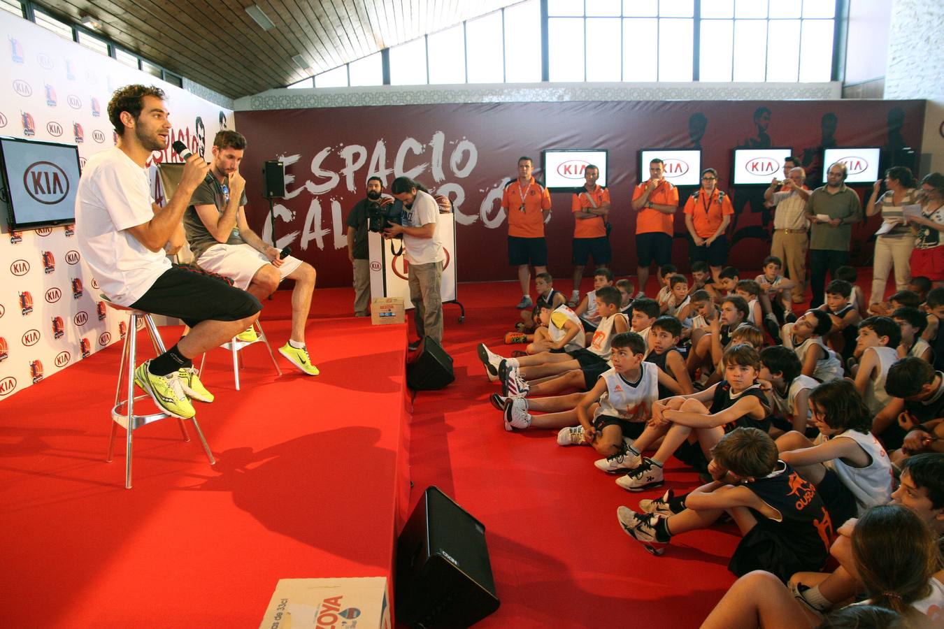 Calderón y Rudy Fernández, en la presentación de la pasada edición del Campus