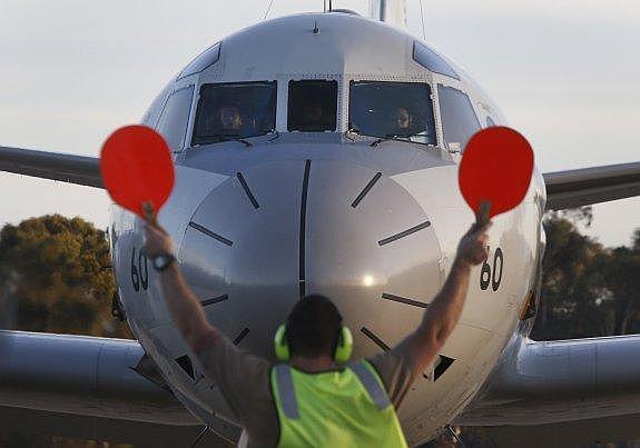 Uno de los aviones japoneses del operativo de búsqueda. 