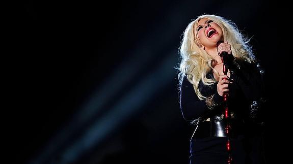 Christina Aguilera, en un concierto