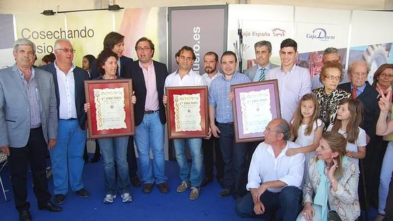 Foto de familia de los premiados.