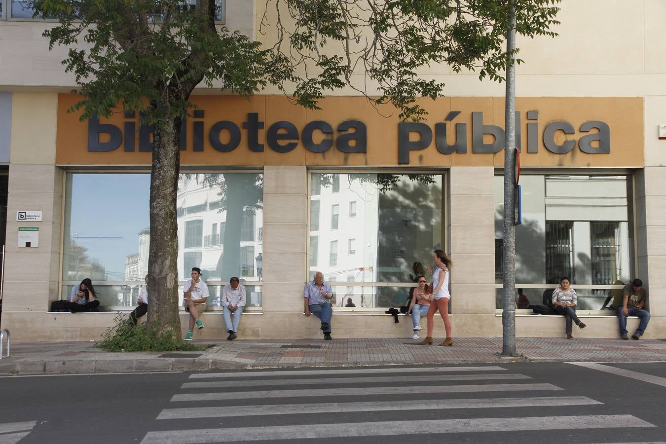 La Biblioteca pública de Cáceres. 