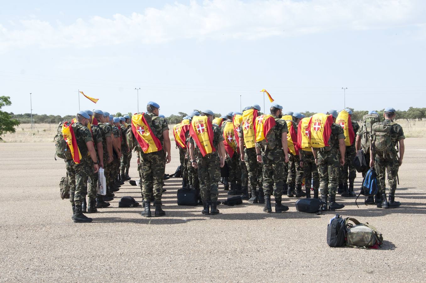 Regreso a Extremadura del primer contingente de tropas extremeñas en Líbano. 