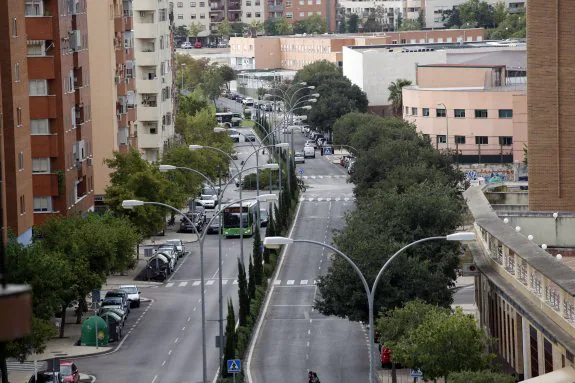 Avenida de Isabel de Moctezuma, donde se sustituirán 17 luminarias de 250 vatios. :: armando méndez