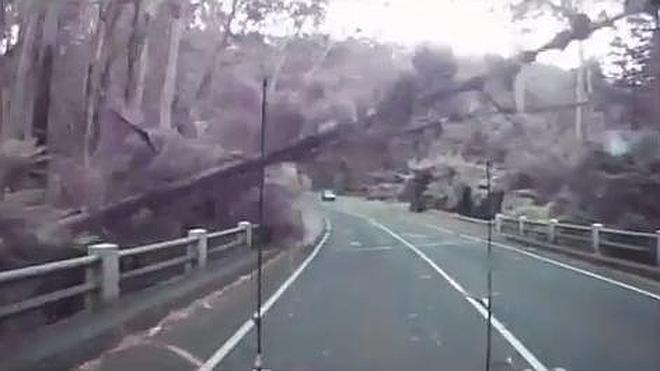 Los peligros del viento en la carretera