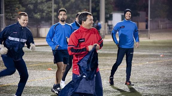 Pastelero durante un entrenamiento