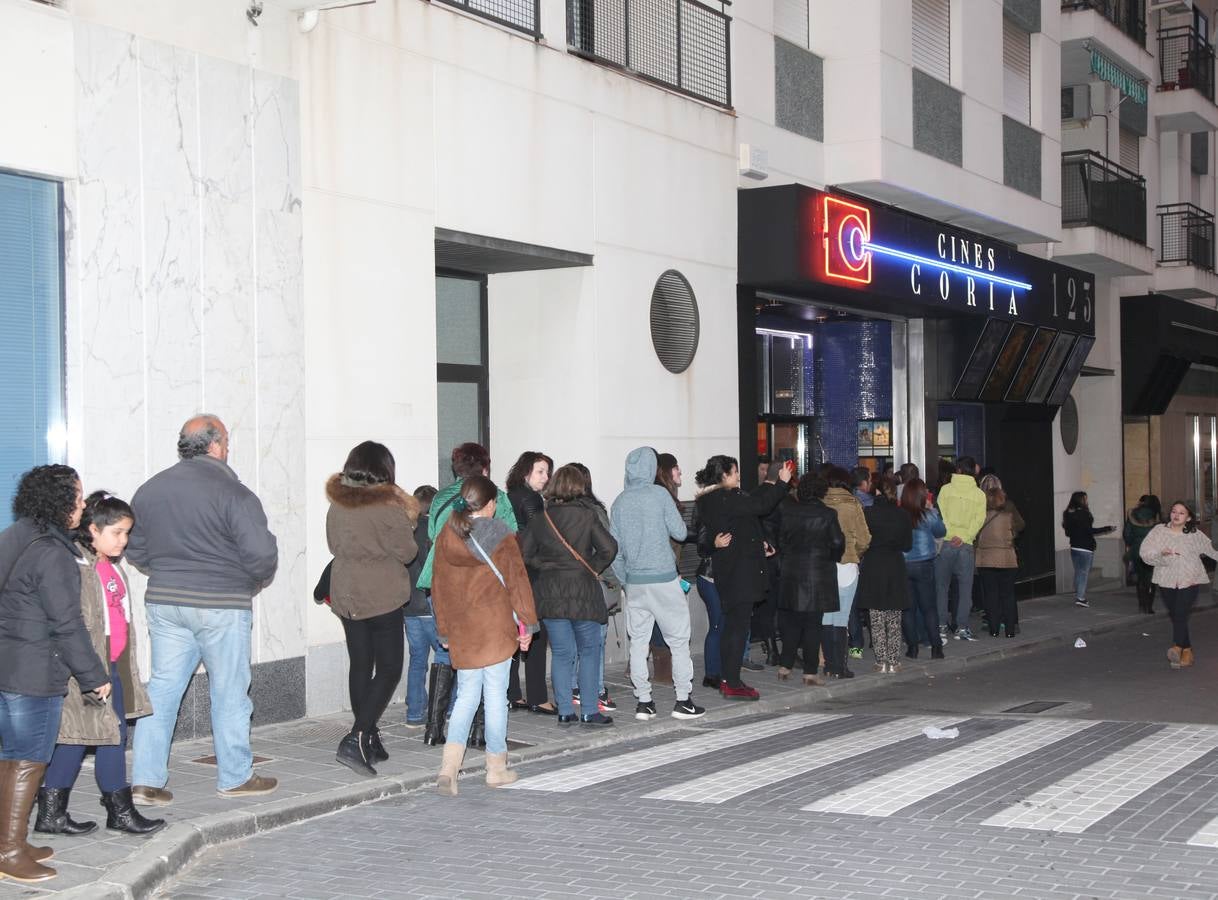 Cola la semana pasada en los cines Coria (13.000 habitantes) donde todavía resiste un cine comercial