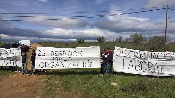 Protesta de los bomberos