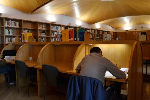 Estudiante en a biblioteca pública Francisco Valdés. :: a.c.