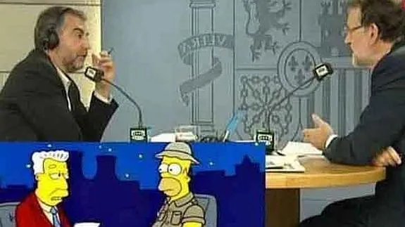 Una parodia de Rajoy como Simpson arrasa en internet