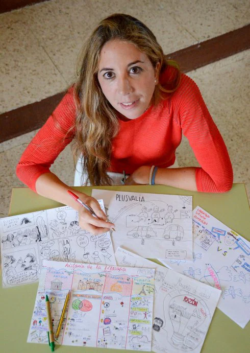 María López de Bayas es profesora de Filosofía en Badajoz. 