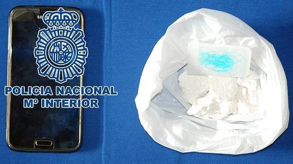 Sustancia incautada por la Policía Nacional en Mérida