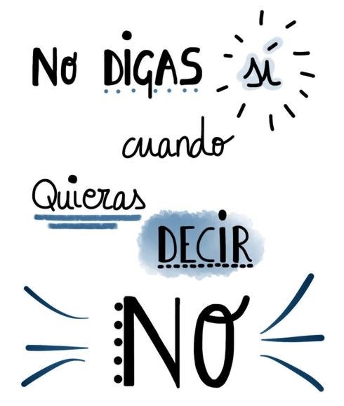 Saber decir "no"