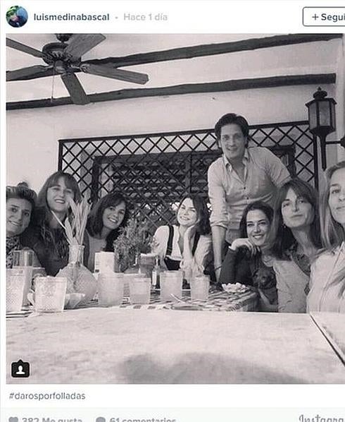 Luis Medina la lía en Instagram: «Daros por folladas»