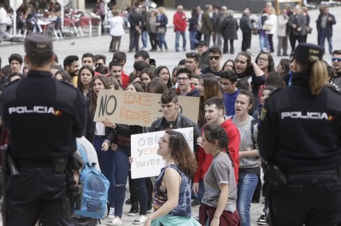 Protesta contra la Lomce