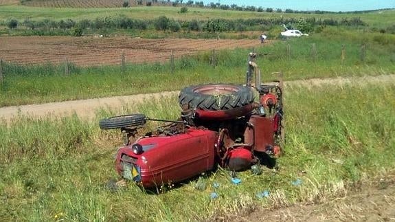 Segundo fallecido  en cuatro días a causa  del vuelco de un tractor