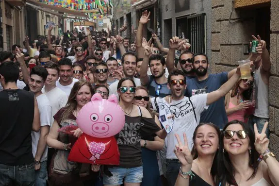 La calle de los Vinos fue, como siempre, de las zonas más animadas.