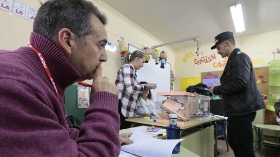 Votaciones en Extremadura el 20 de diciembre de 2015.