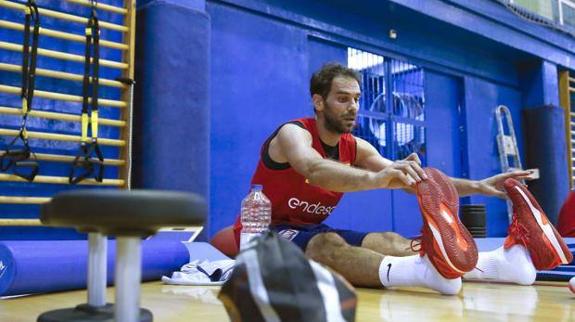 Calderón, con la selección española.