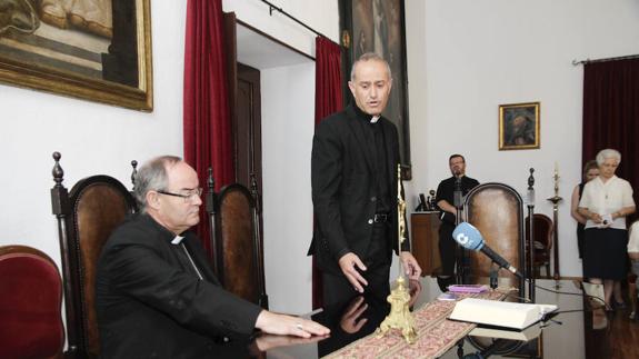 Diego Zambrano en el acto de presentación del nuevo nombramiento.