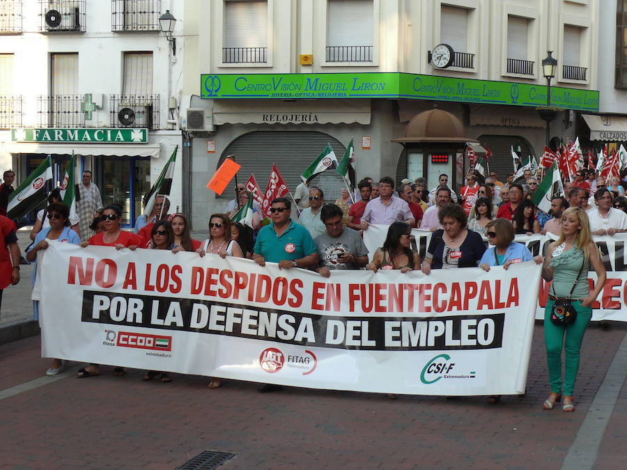 Manifestación contra los despidos