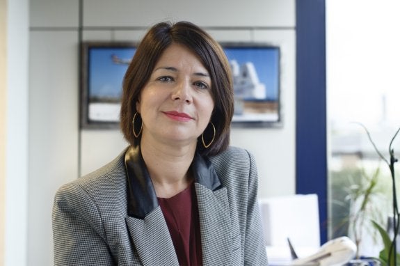 María José Cuenda Chamorro, directora comercial de Aena. :: HOY
