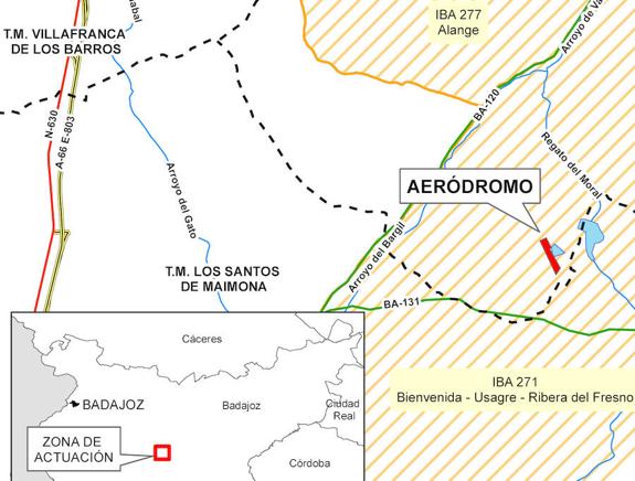 Ubicación del aeródromo.: HOY
