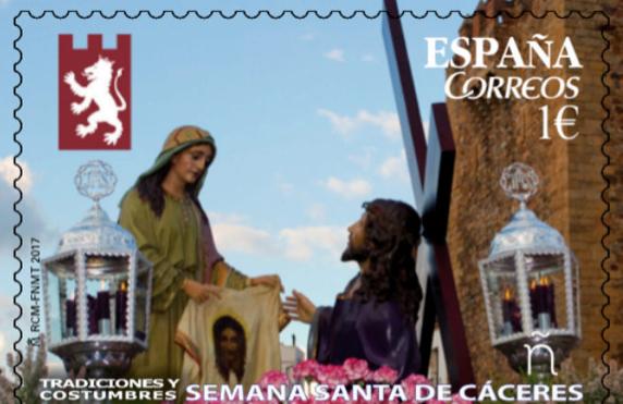 Correos dedica un sello a la Semana Santa de Cáceres