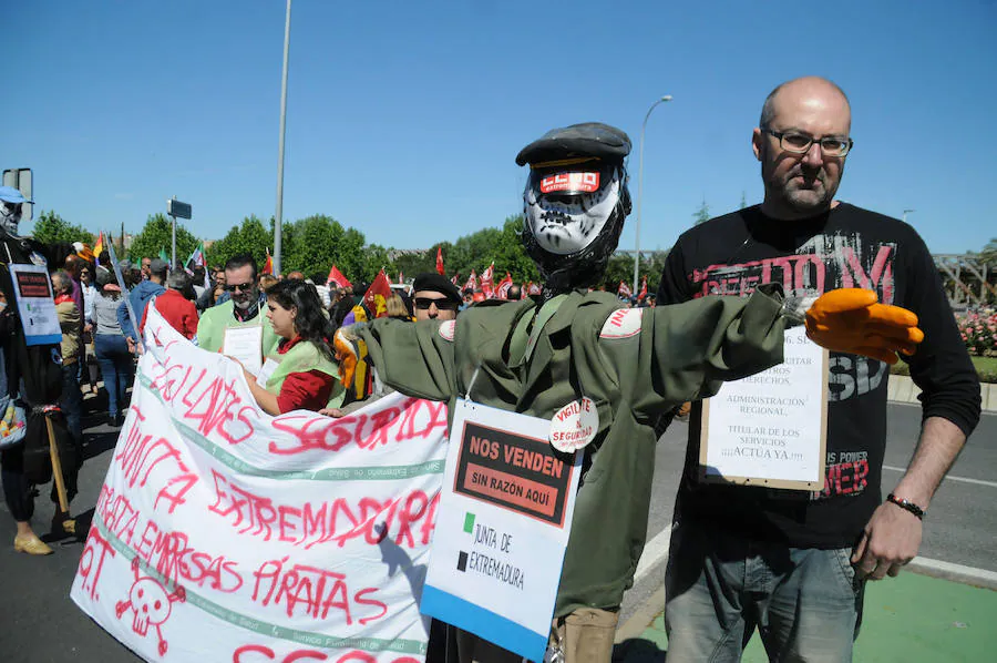 Manifestación de UGT y CC OO en 2014.